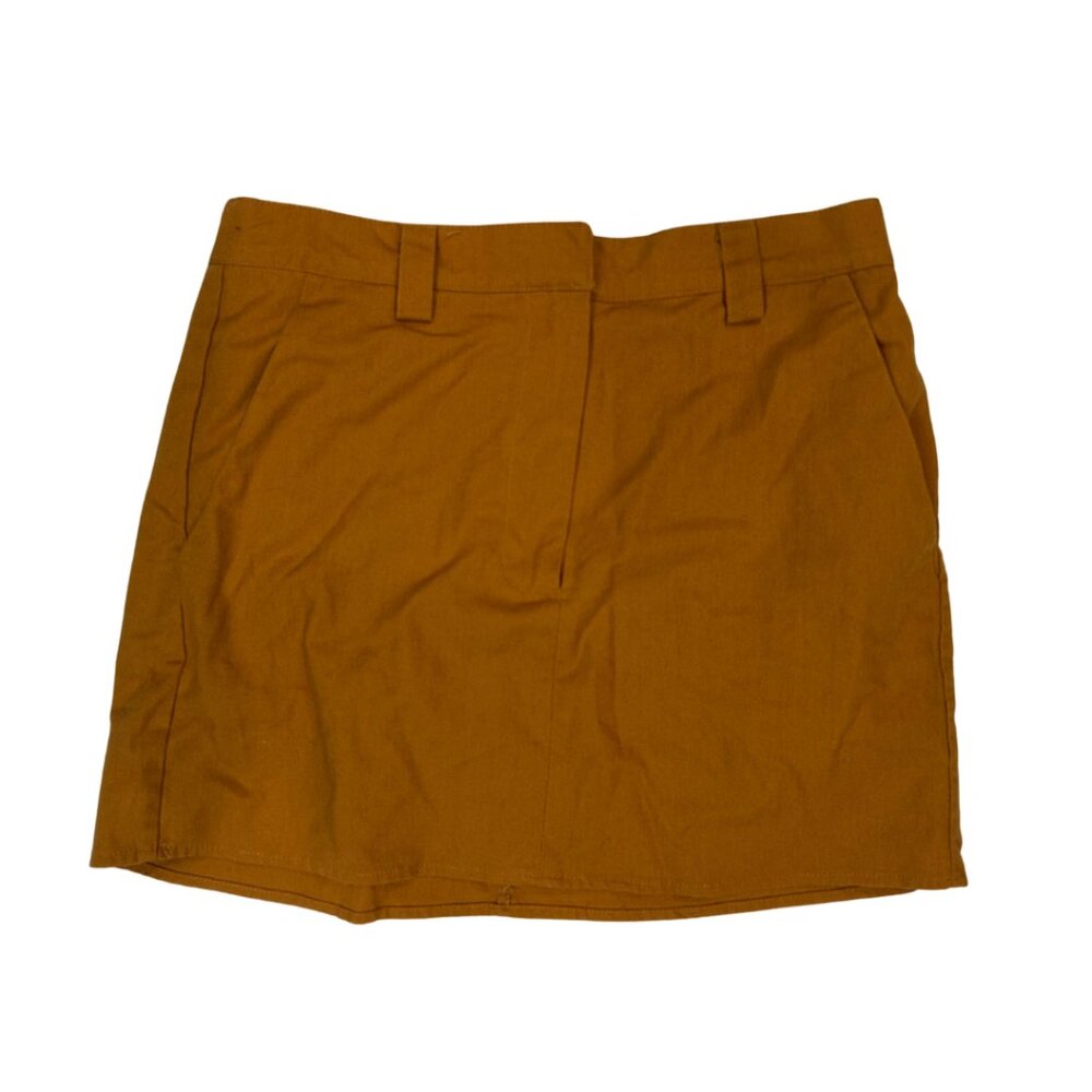 Bohme Burnt Orange Brown Mini Skirt Small Women
